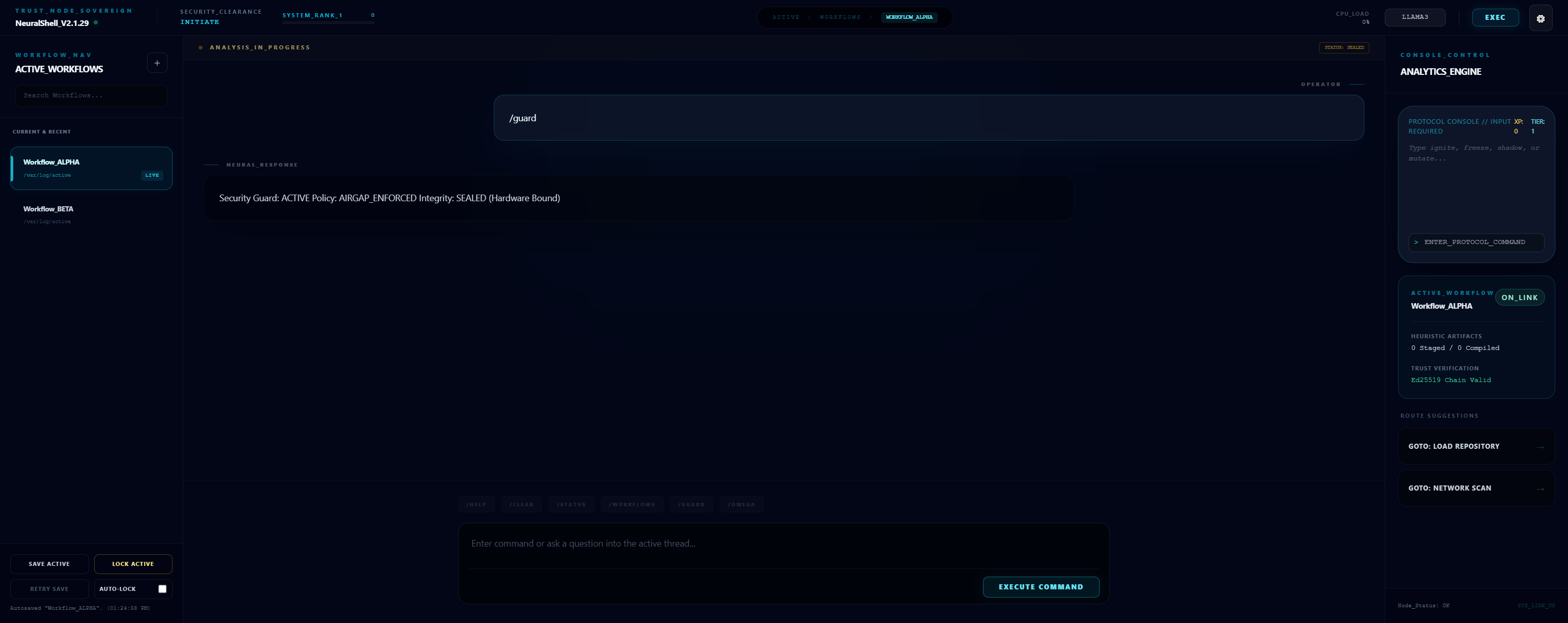 NeuralShell session restored after reinstall — hardware signature verified